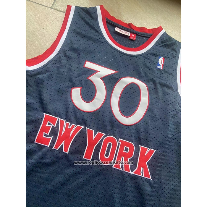 Camiseta New York Knicks Bernard King #30 Mitchell & Ness 1982-83 Azul